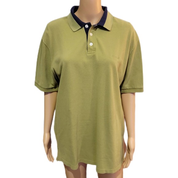 Guess Other - Guess 90s Vintage Polo Kiwi Green Large
